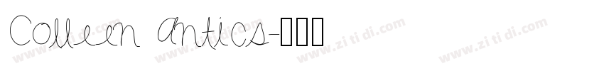 Colleen Antics字体转换